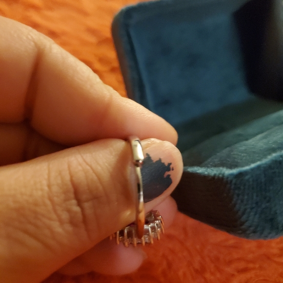 Lab Created Garnet Adjustable Ring - Picture 4 of 5